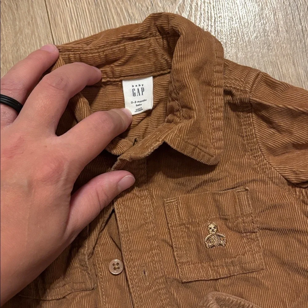 2 piece baby GAP Kids Brown Corduroy Outfit